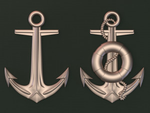 Sea anchor 3D Print Models