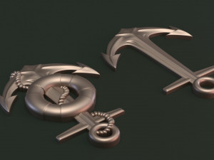 Sea anchor 3D 프린트 모델