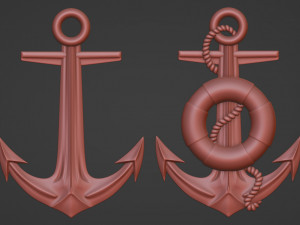 Sea anchor 3D 프린트 모델