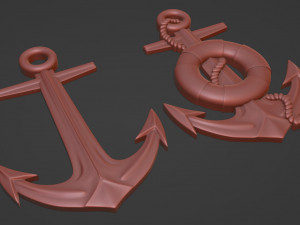Sea anchor 3D 프린트 모델