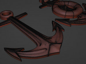 Sea anchor 3D 프린트 모델