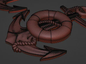 Sea anchor 3D Print Model