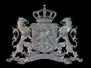 नीदरलैंड राज्य संस्करण के हथियारों का कोट 3D प्रिंट मॉडल