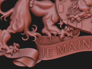 Coat of arms of the Netherlands State version Model Cetak 3D