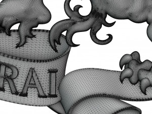 Coat of arms of the Netherlands State version Model Cetak 3D