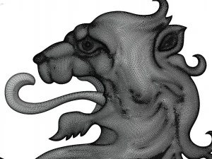 Coat of arms of the Netherlands State version 3D Print Model