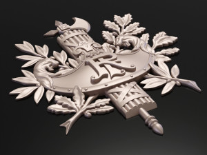 Diplomatic emblem of France 3Dプリントモデル