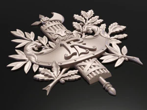 Diplomatic emblem of France 3D Print Model