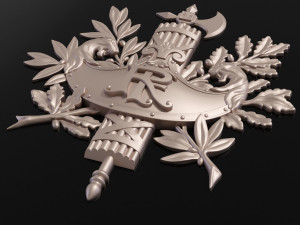 Diplomatic emblem of France 3Dプリントモデル