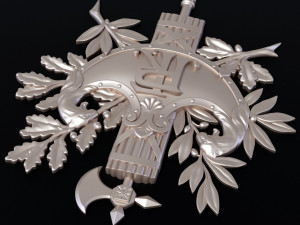 Diplomatic emblem of France 3Dプリントモデル