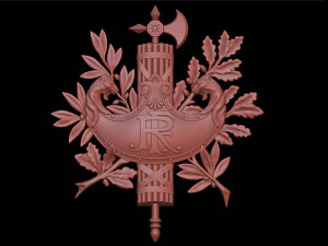 Diplomatic emblem of France 3D Print Model