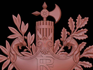 Diplomatic emblem of France 3D Print Model