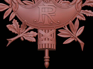 Diplomatic emblem of France 3D Print Model
