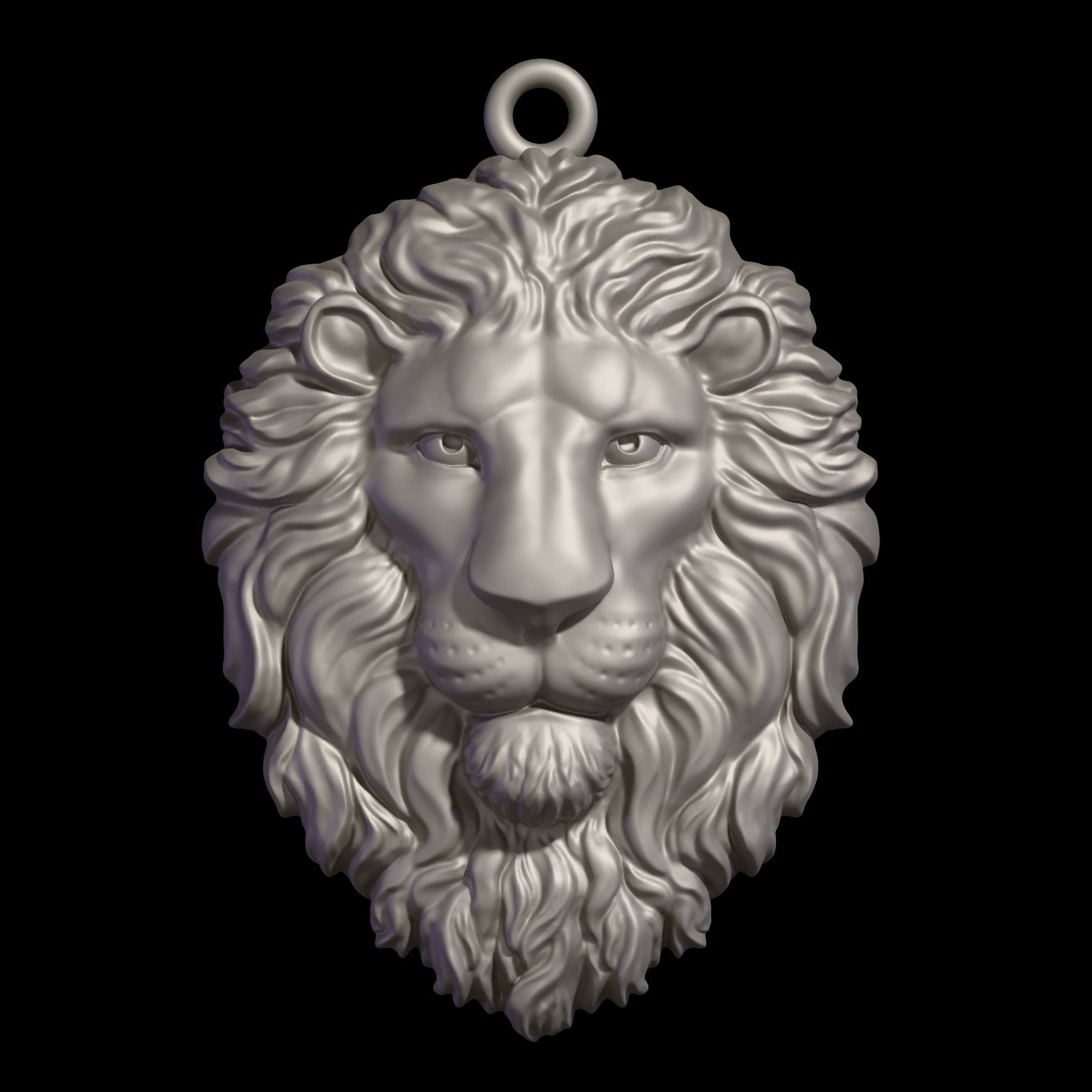 Lion Head Pendant Modelo De Impressão 3D In Pendentes 3DExport