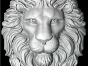 Lion Head Pendant Modelo de Impressão 3D