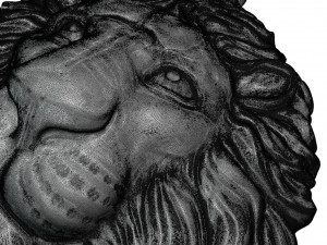 Lion Head Pendant Modelo de Impressão 3D