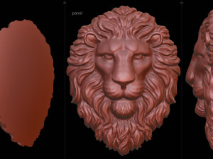 Lion Head Pendant Modelo de Impressão 3D
