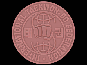 International Taekwon-Do Federation Logo Model Cetak 3D