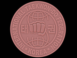 International Taekwon-Do Federation Logo Model Cetak 3D