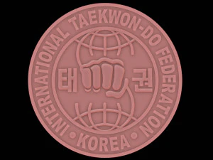 International Taekwon-Do Federation Logo 3D Print Model
