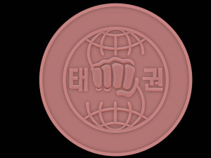 International Taekwon-Do Federation Logo Model Cetak 3D