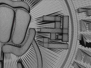 International Taekwon-Do Federation Logo Model Cetak 3D