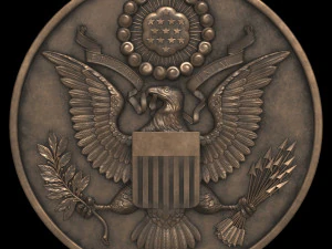 Wielka Pieczęć USA Model 3D