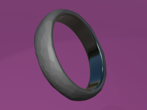 faceted ring 3D Model