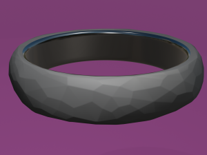 faceted ring 3Dモデル
