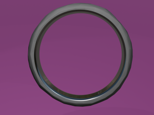 faceted ring 3Dモデル