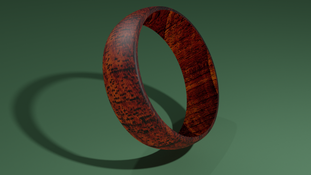 wooden ring 3D Model .c4d .max .obj .3ds .fbx .stl .blend 