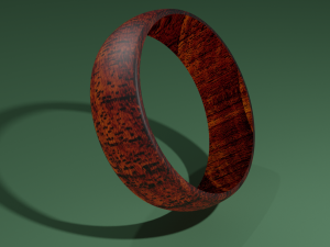 wooden ring Model 3D