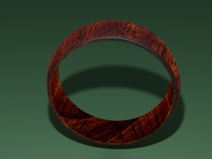wooden ring 3D Model