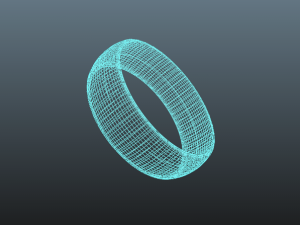 wooden ring 3D Model