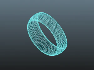 wooden ring 3D Model