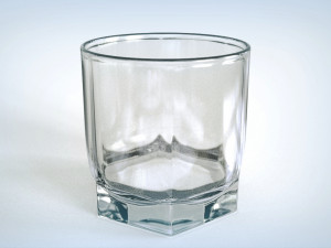 high poly glass 3D-Modell