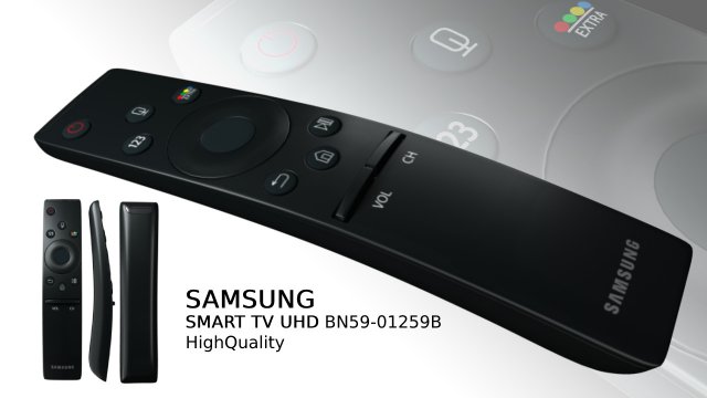 tv remote samsung 3D Модель .c4d .max .obj .3ds .fbx .stl .blend 