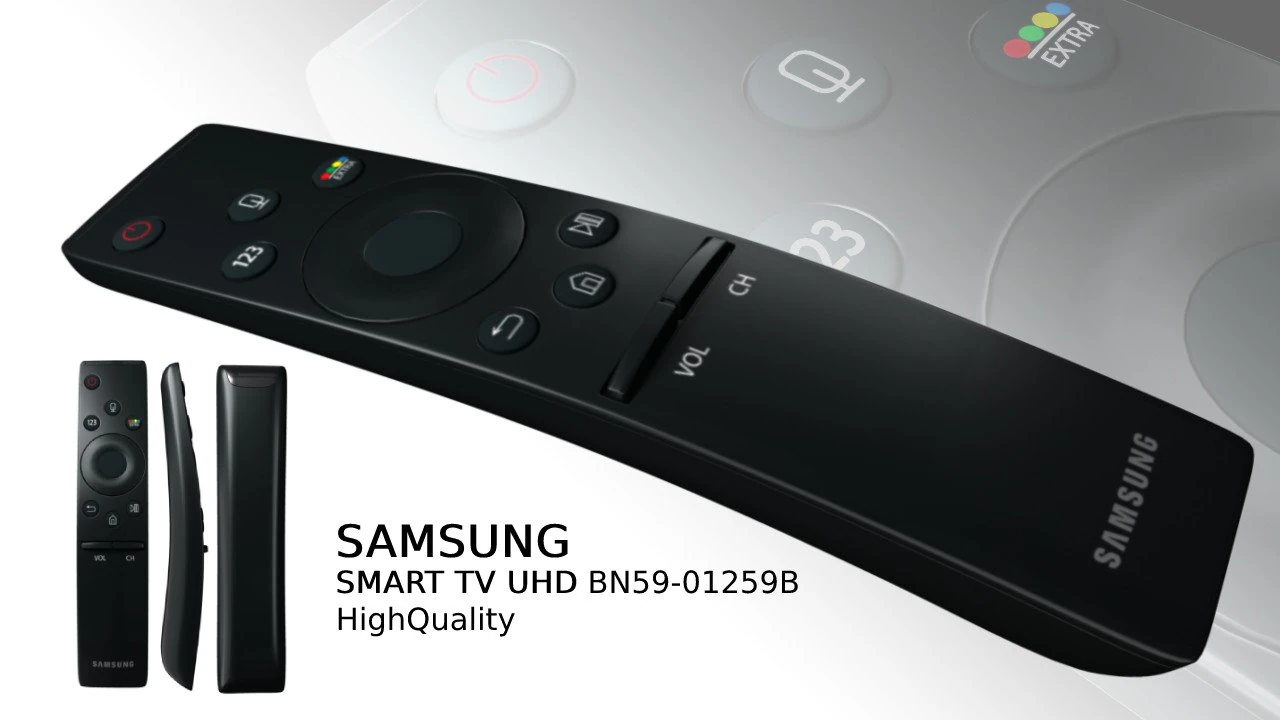 tv remote samsung 3D Model .c4d .max .obj .3ds .fbx .stl .blend 