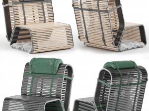Wooden chair 3D Models