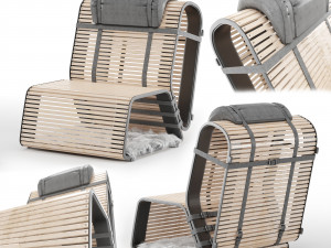 Wooden chair Modelo 3D