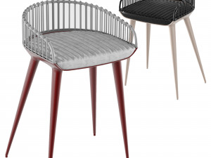 Leather bar chair Modelo 3D