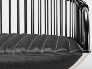 Leather bar chair Modelo 3D