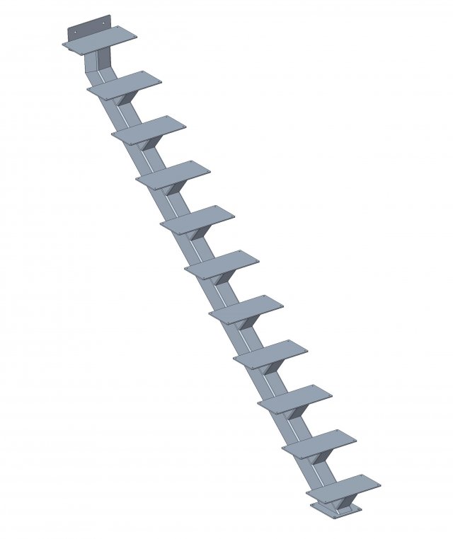stair Model 3D .c4d .max .obj .3ds .fbx .stl .blend 