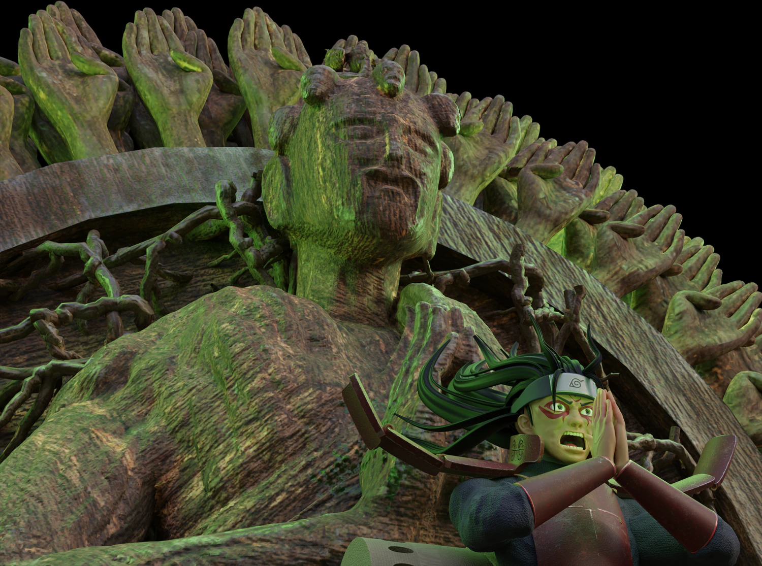 hashirama senju 3D Print Model .c4d .max .obj .3ds .fbx .stl .blend 