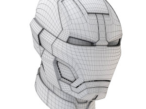 iron man mark 42 helmet 3D Model