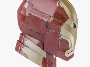 iron man mark 42 helmet 3D Model