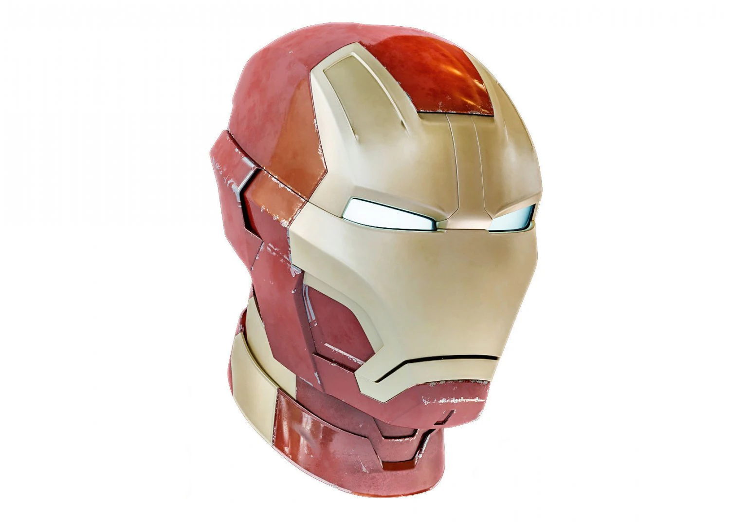 iron man mark 42 helmet 3D Model .c4d .max .obj .3ds .fbx .stl .blend 