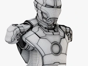 iron man mark 42 bust 3D Model