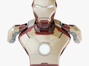 iron man mark 42 bust 3D Model