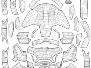iron man mark 42 bust 3D Model